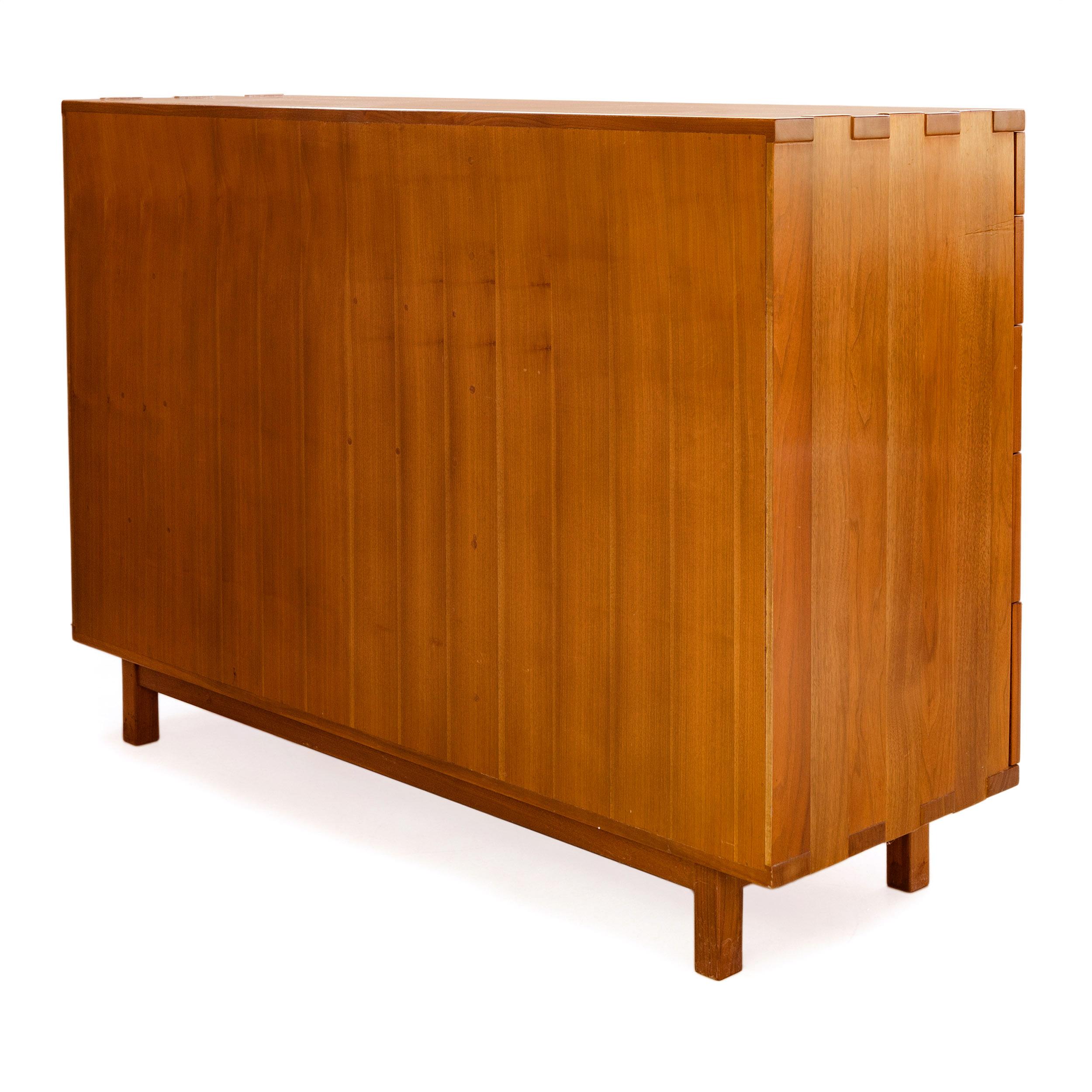 Mid-20th Century 1950s Solid Walnut Dresser by Edward Wormley for Dunbar For Sale