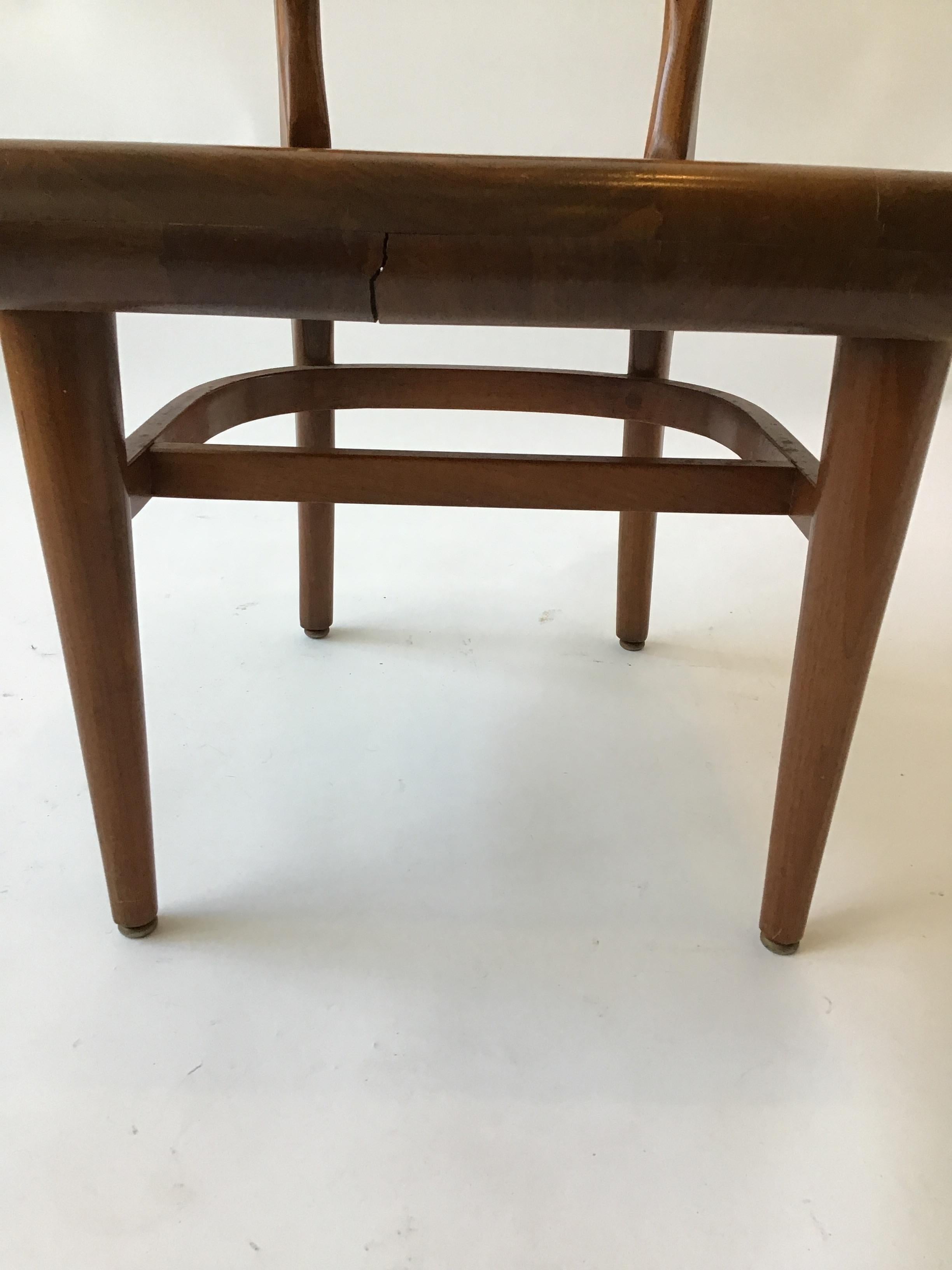 1950s Solid Wood Desk Chair 3