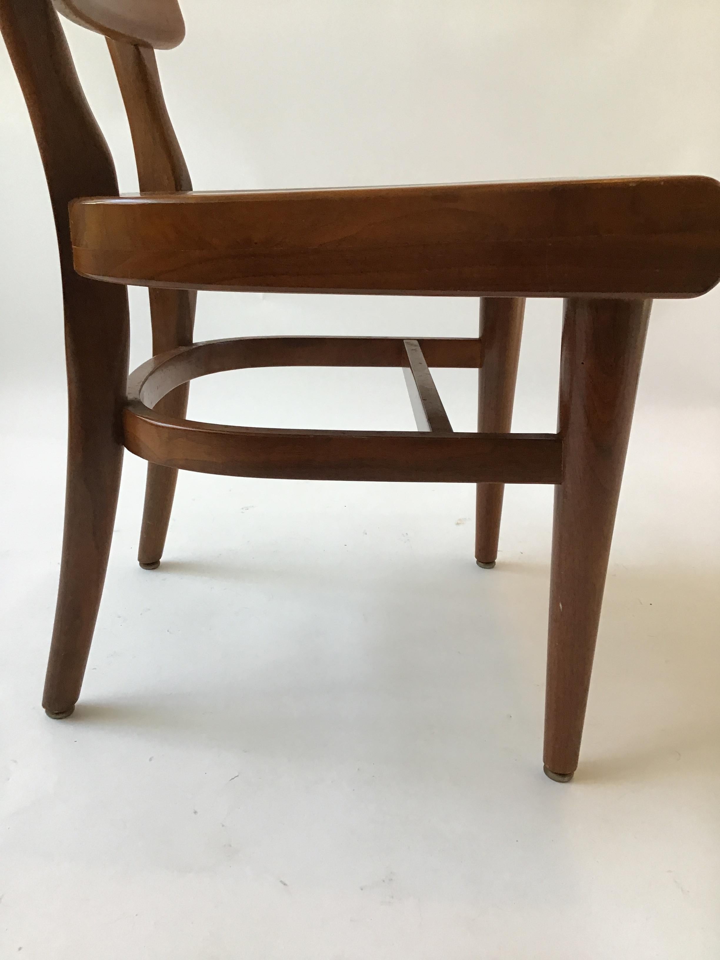 1950s Solid Wood Desk Chair 4