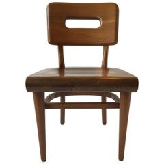 1950s Solid Wood Desk Chair