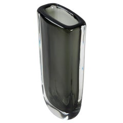 1950's Sommerso 'Dusk' Vase by Nils Landberg for Orrefors Art Glass, signed