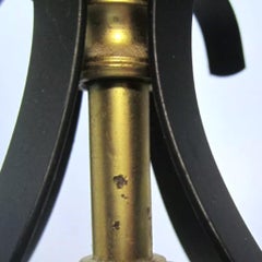 1950s Spaghetti String Milk Glass Pendant Fixture