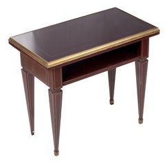 1950s Spanish All-Metal Office Desk with Brass Fittings by Sistemas AF in Madrid