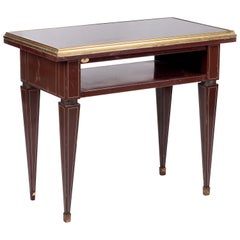 1950s Spanish All-Metal Office Desk with Brass Fittings by Sistemas AF in Madrid