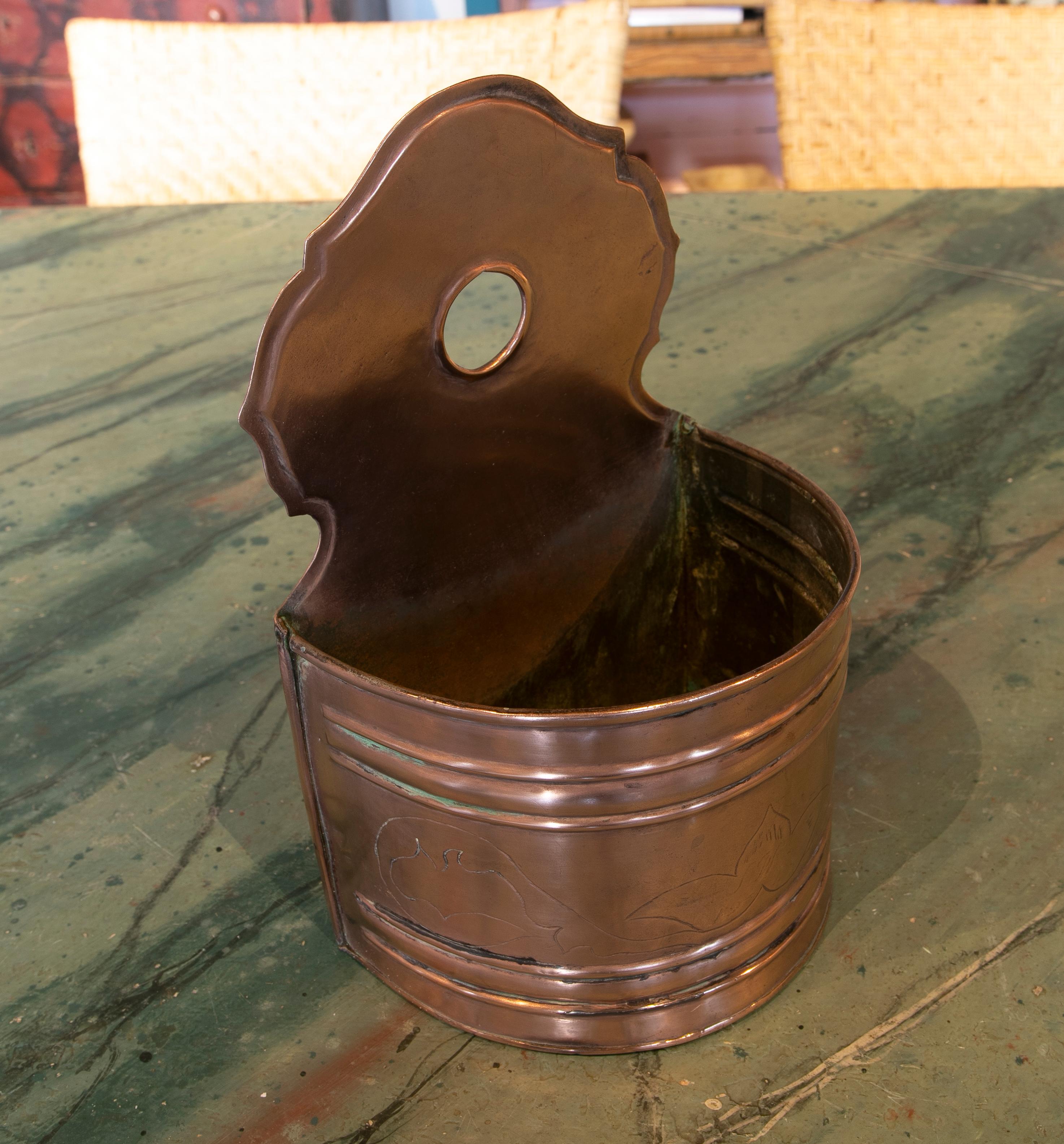 1950's Spanish Brass Cooking Bowl 5