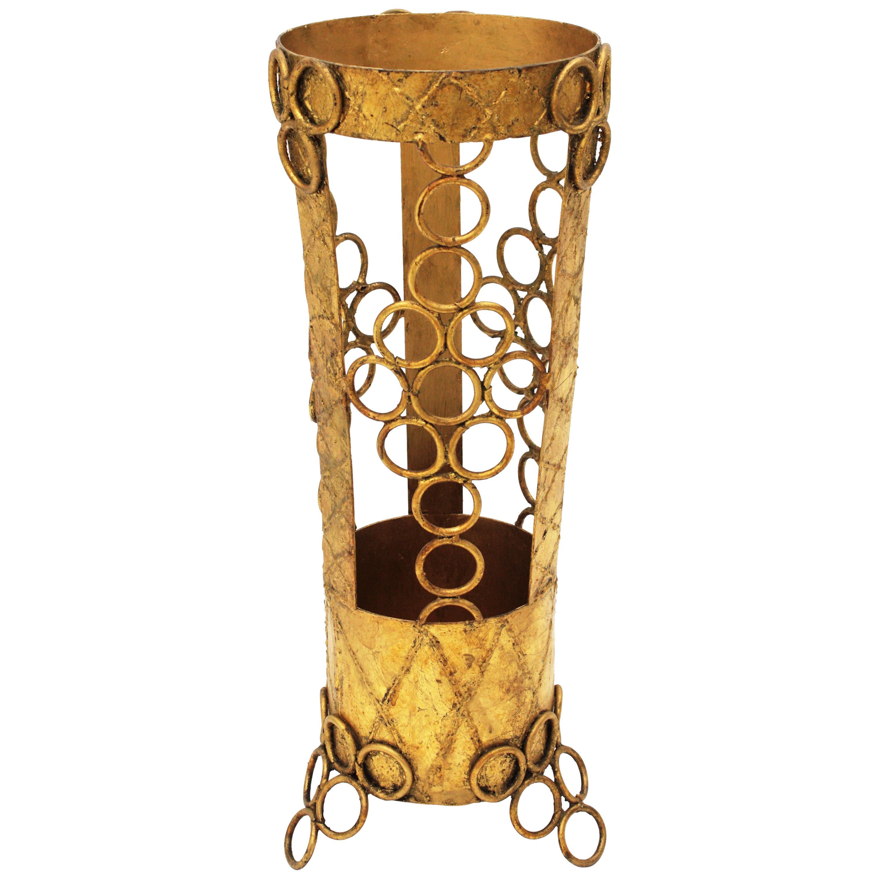 C. Jere Style Brutalist Umbrella Stand For Sale at 1stDibs