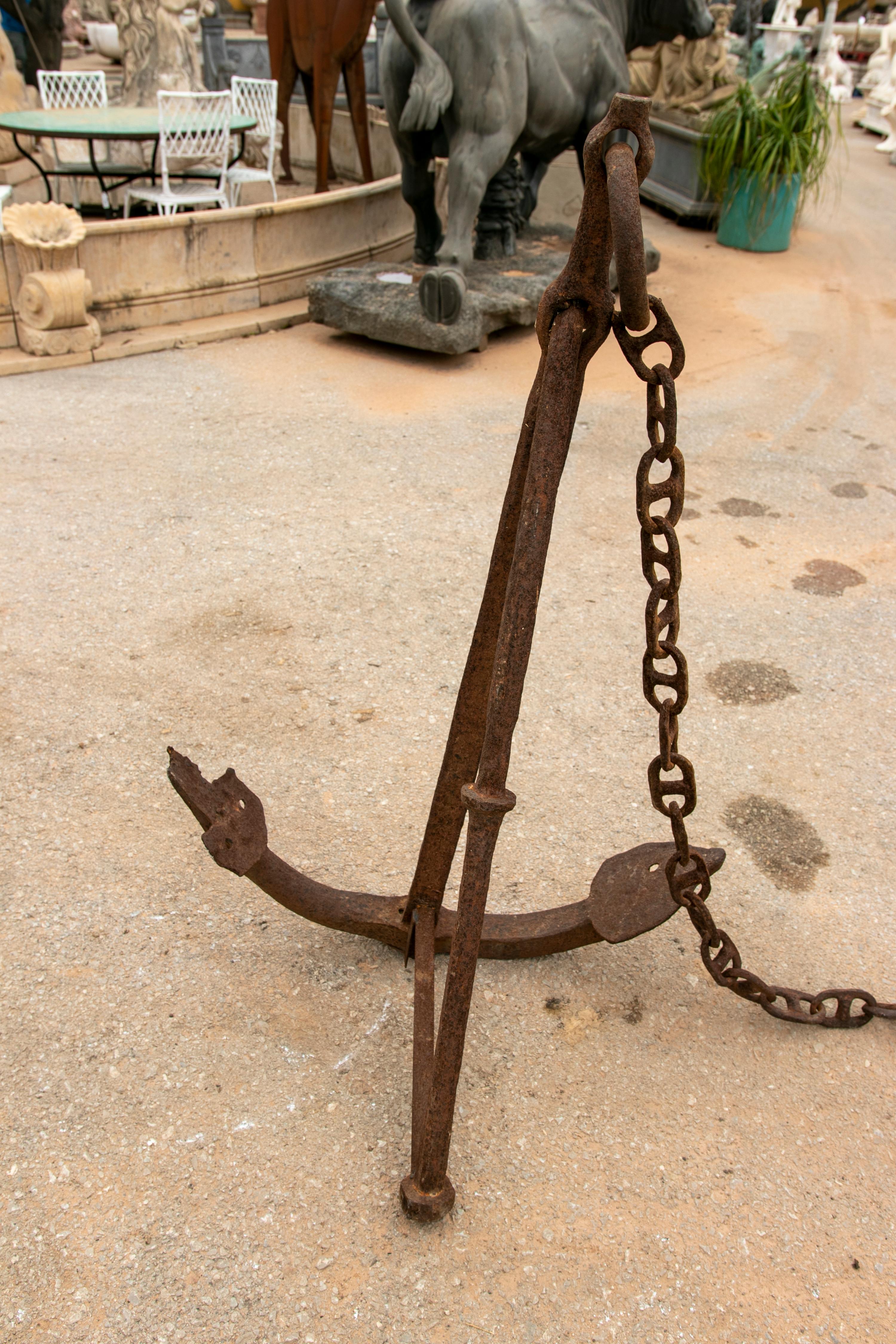 old ship anchor chain for sale