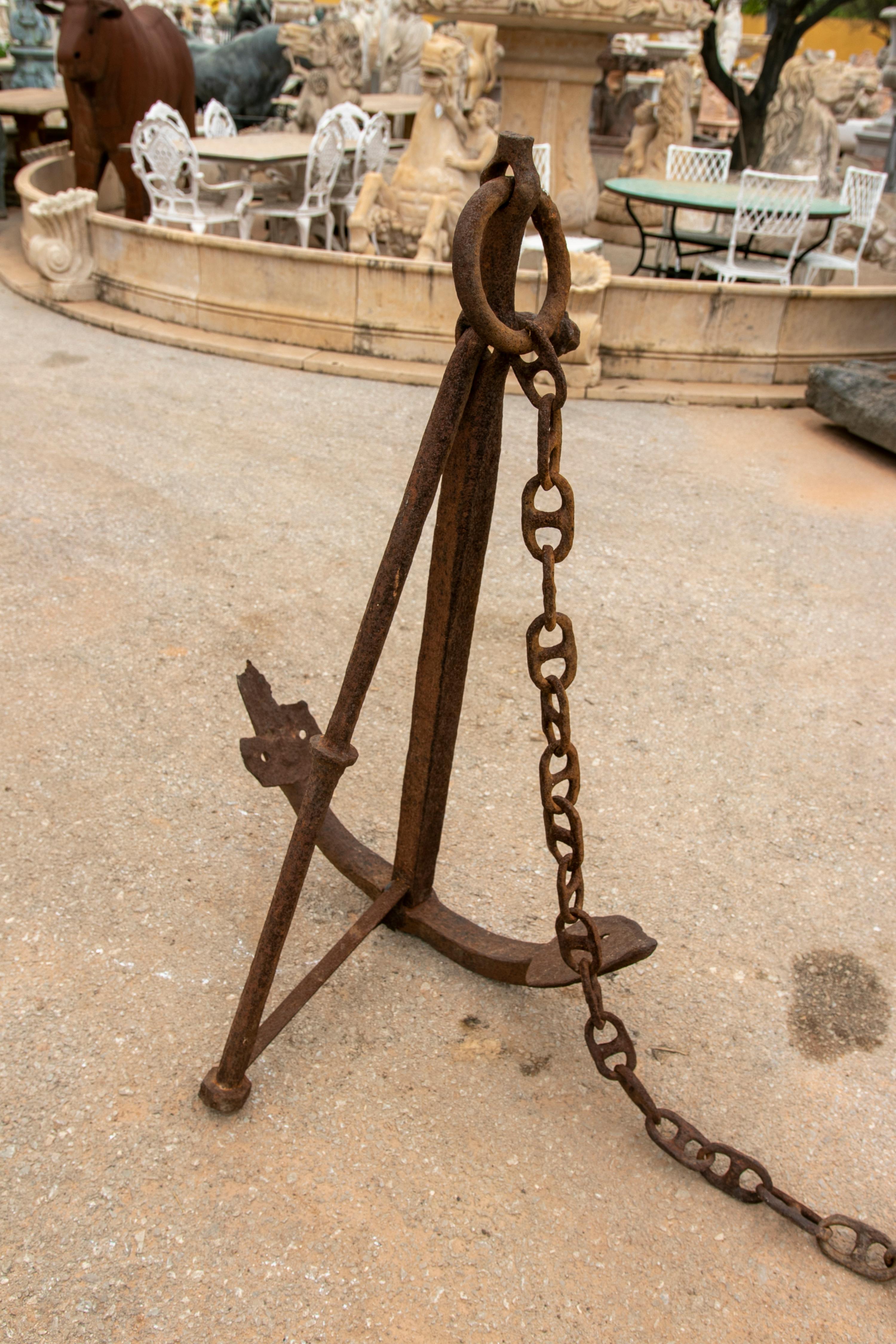 old boat anchor