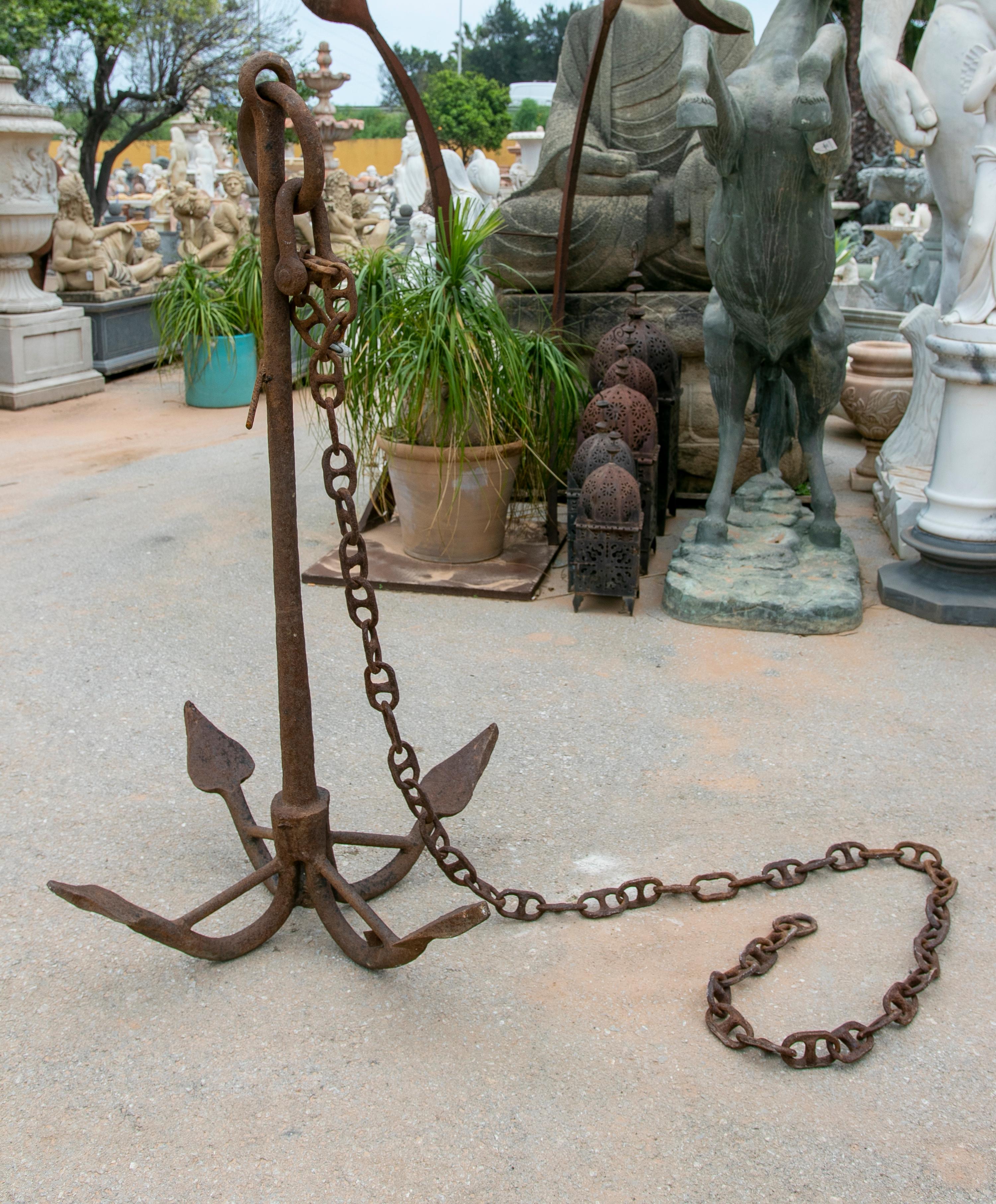 wrought iron anchor chain