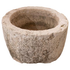 1950s Spanish Hand Carved Stone Trough