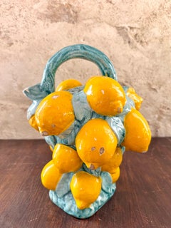 1950s Spanish Majolica Water Cooler or Pitcher