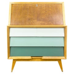 Vintage 1950s Spanish Midcentury Bureau or Secretary Desk