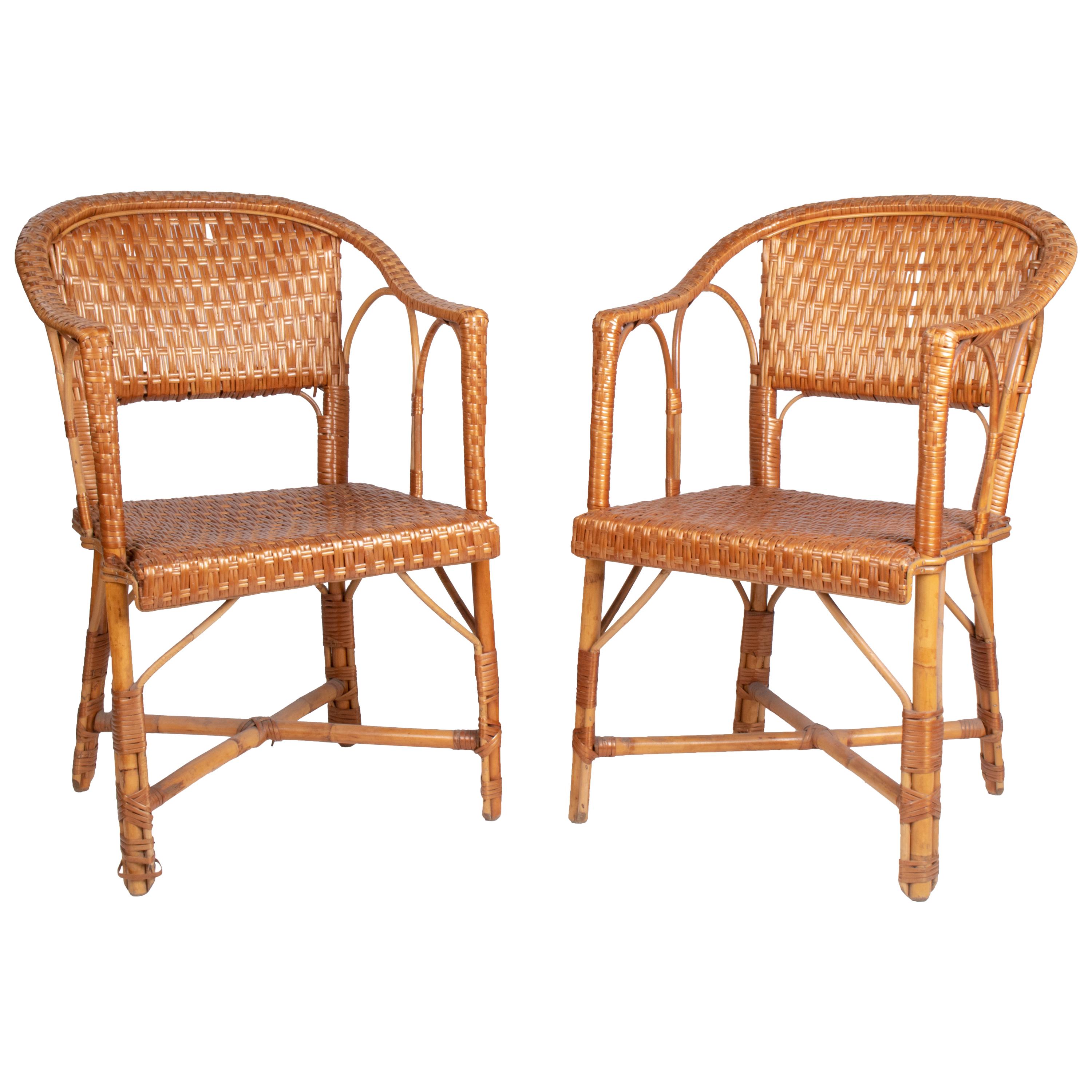 Wicker Beach/Garden Chair at 1stDibs
