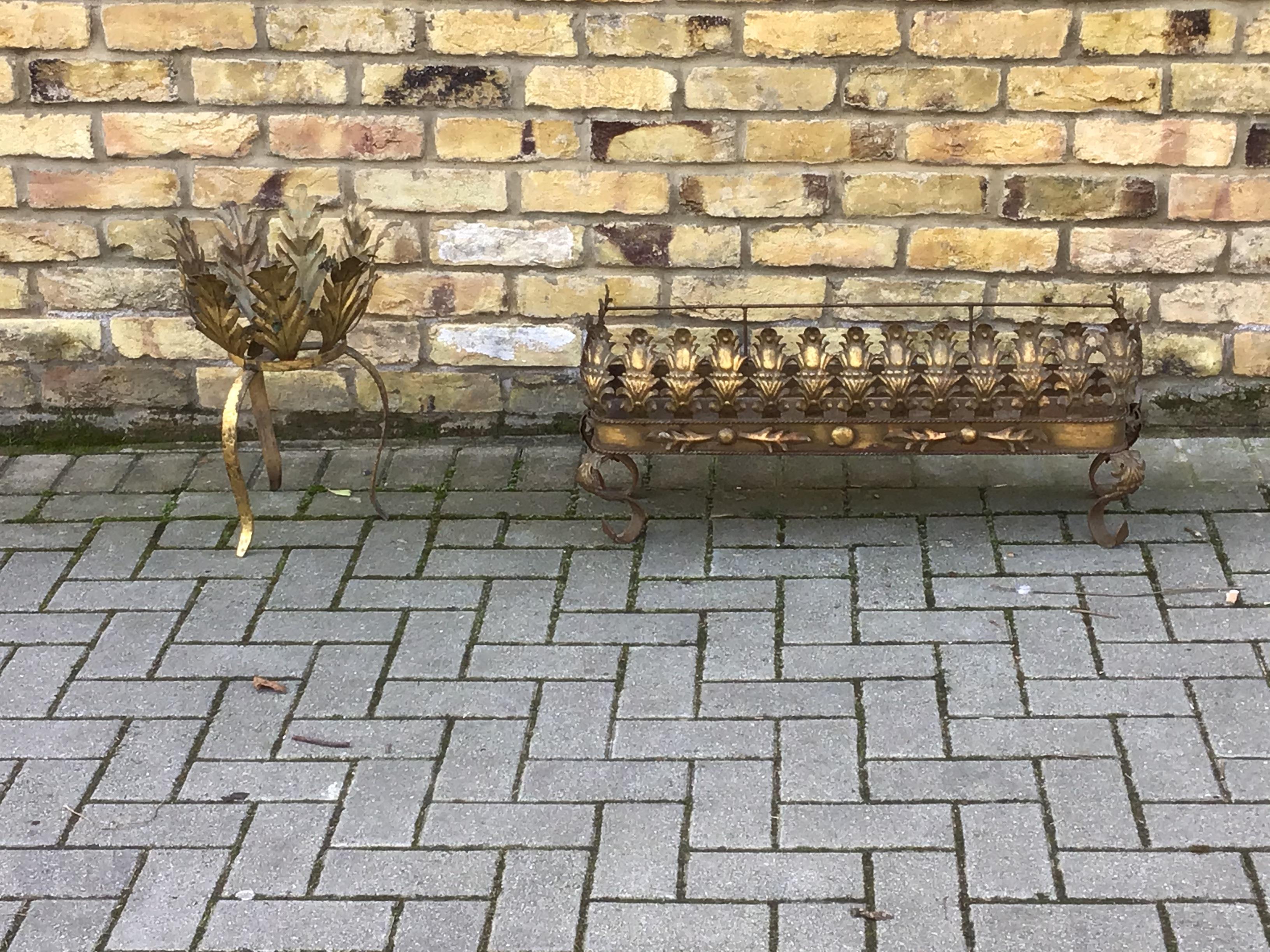 1950s Spanish Planter/Gold Planter In Good Condition For Sale In London, Lambeth