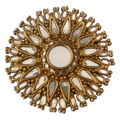 1950's Spanish Sunburst Gilded Wall Mirror