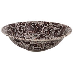 Spanish Talavera Ceramic Large Centerpiece Bowl