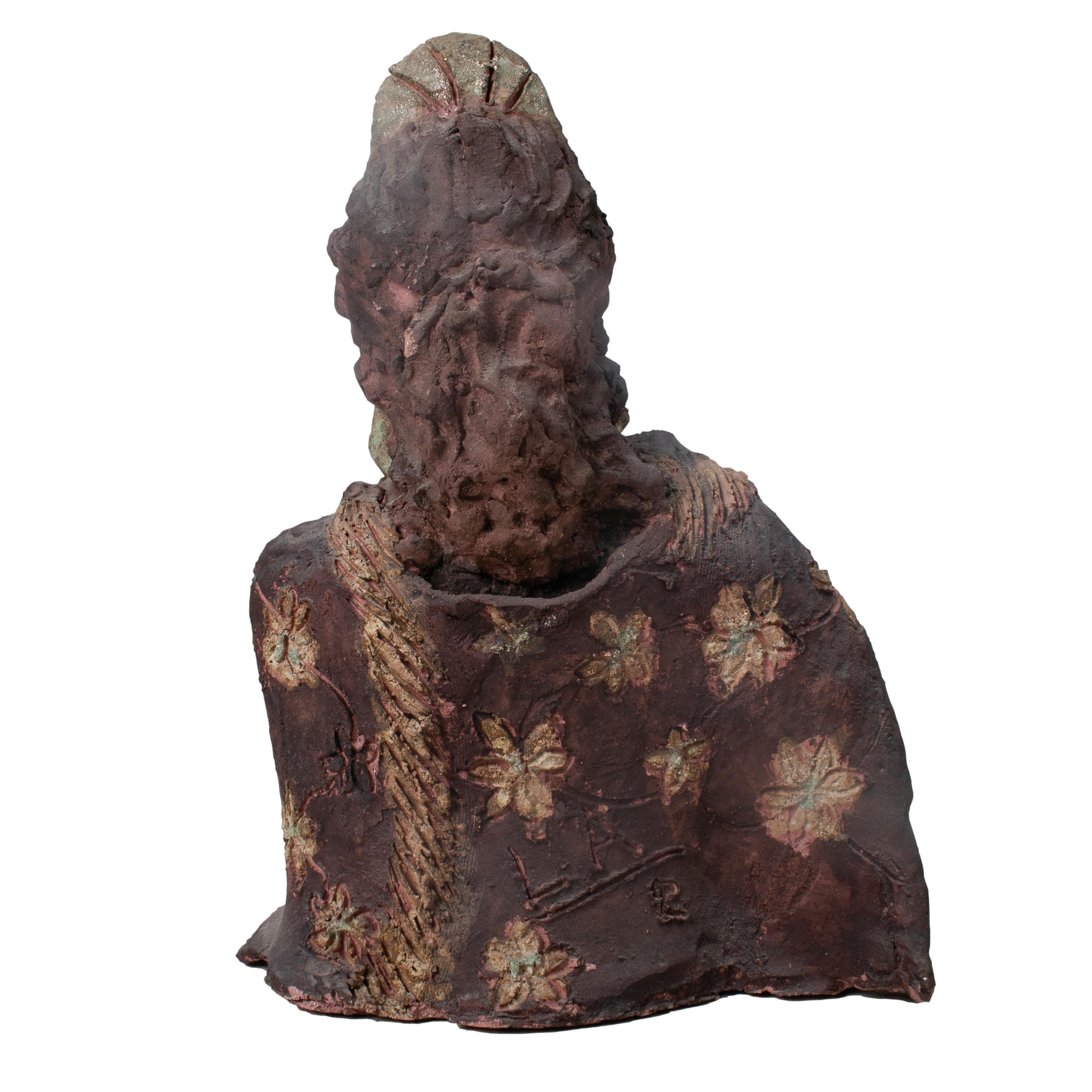 Busto español de terracota de mujer flamenca andaluza de los años 50 en Bueno Estado en Marbella, ES