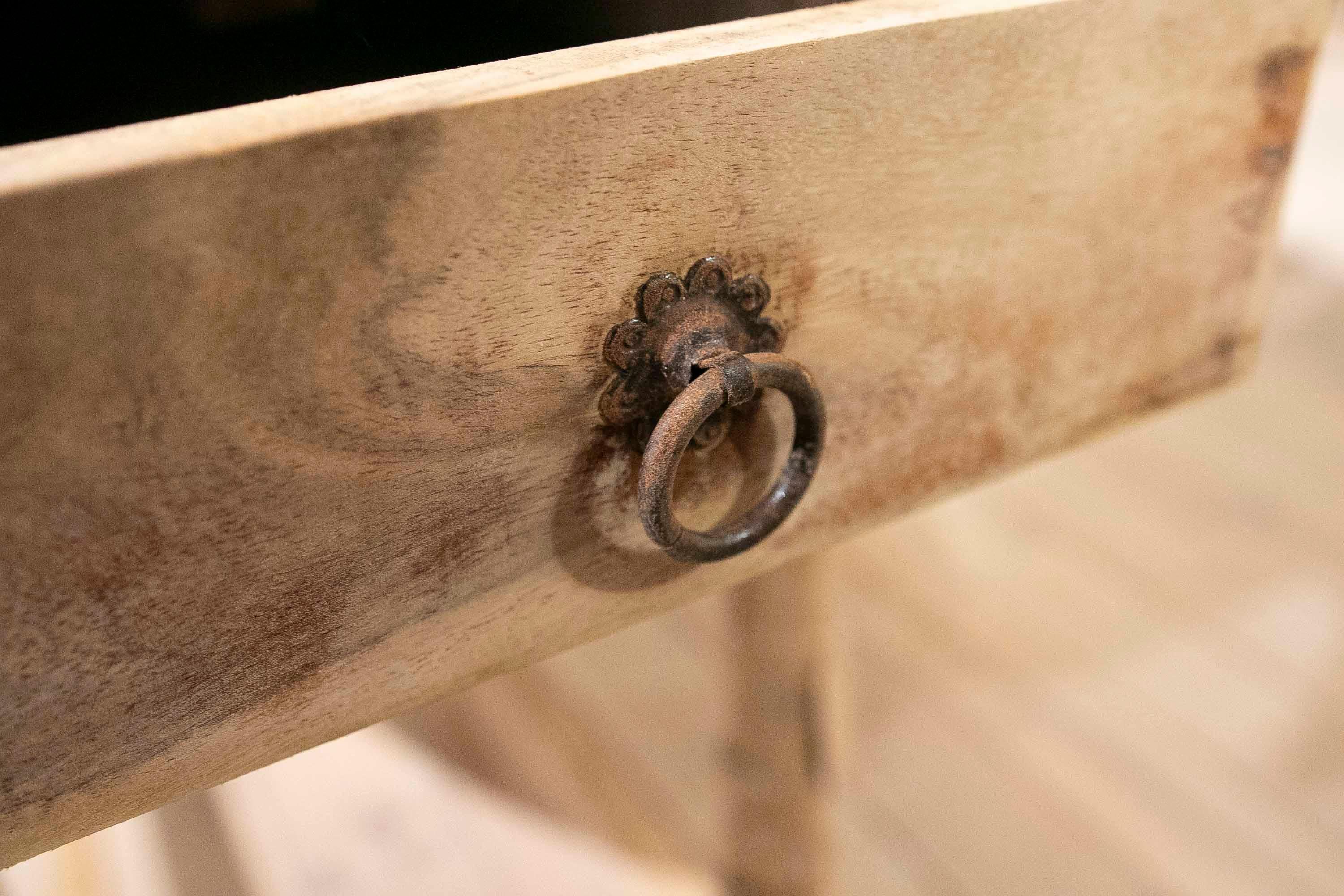 Ovaler Flügeltisch aus spanischem Holz mit gedrechselten Beinen, 1950er Jahre im Angebot 15