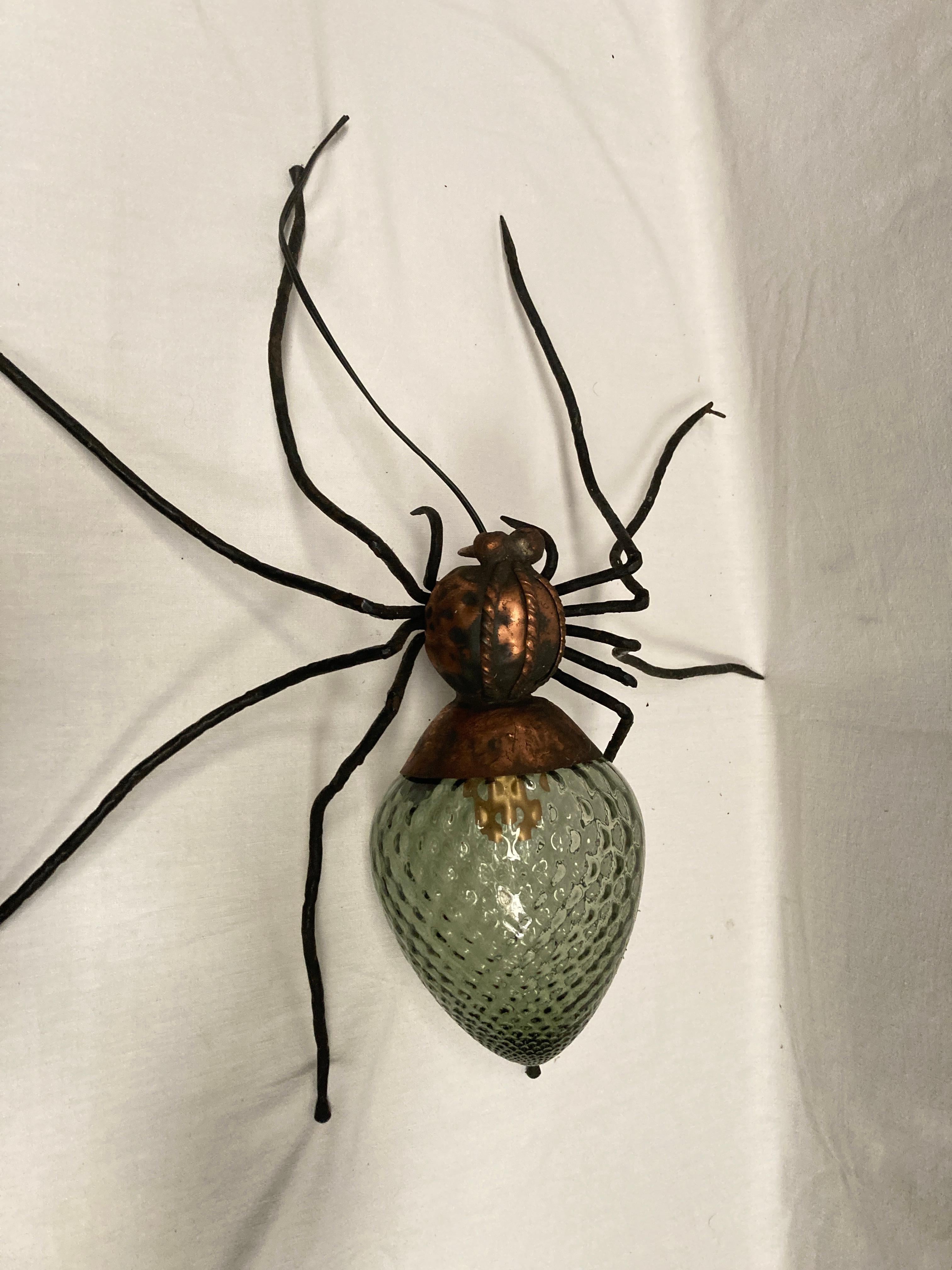 Metal 1950's spider lamp or wall light 
