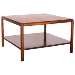 1950s Square Side Table in Rosewood by Sergio Rodrigues, Brazilian Modernism