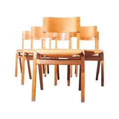 1950s Stacking Dining Chairs by Lamstak, Set of Six