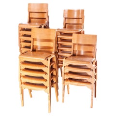 Vintage 1950s Stacking Dining Chairs Made by Tecta Designed by Stafford