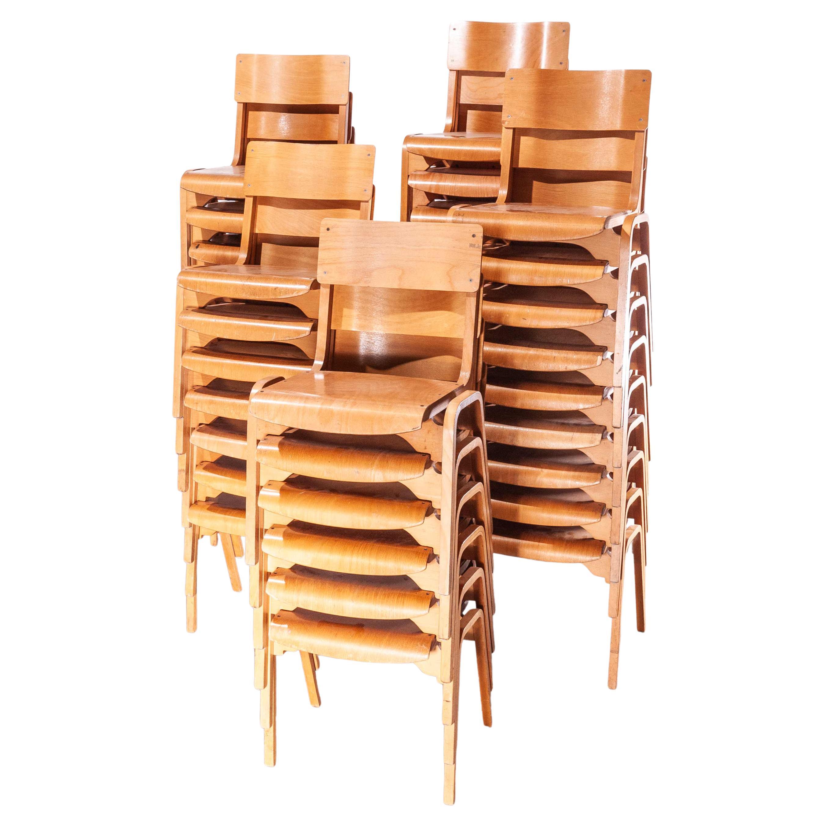 1950's Stacking Dining Chairs Made By Tecta Designed By Stafford