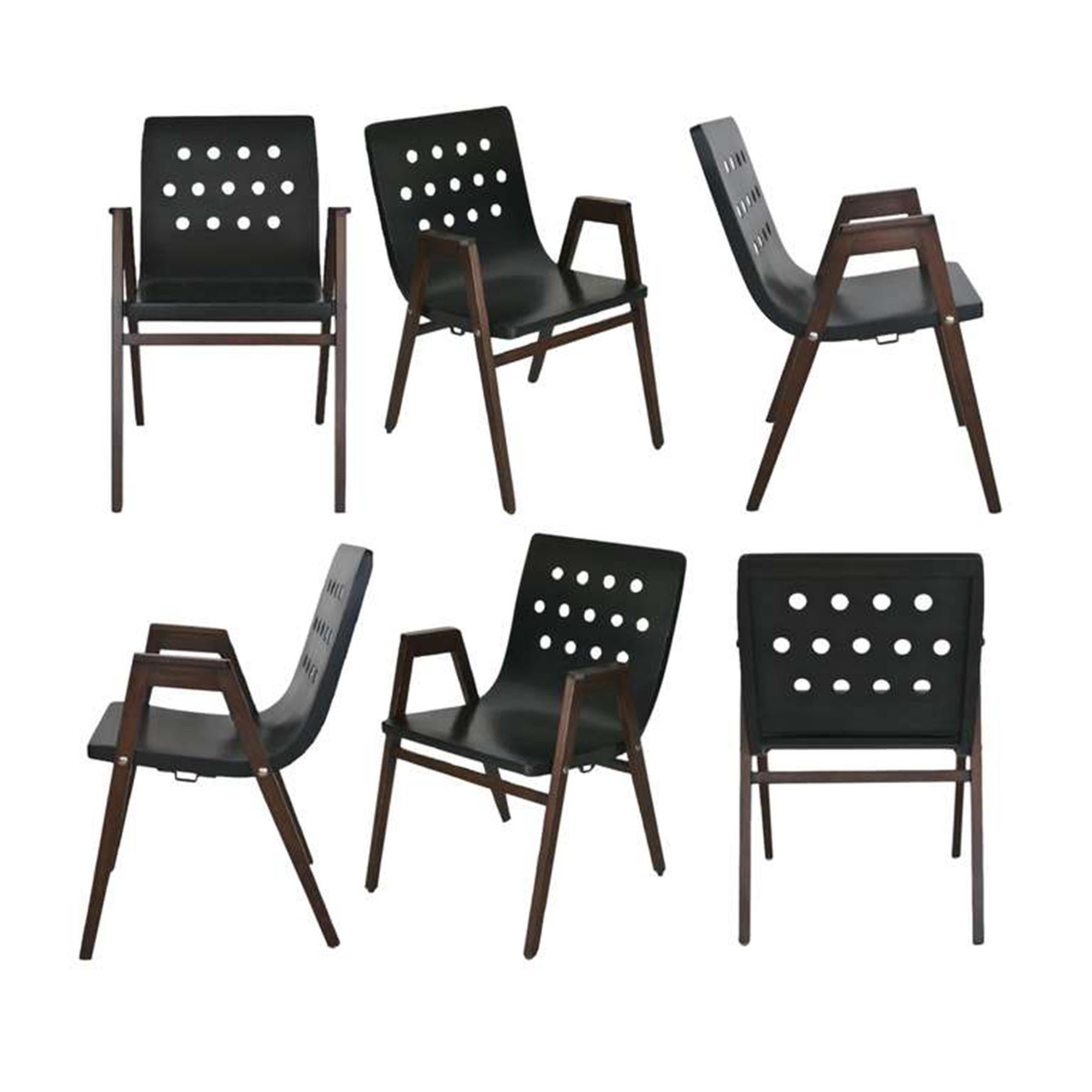 20th Century 1950s Stadhalle Chairs by Rainer, Set of 6 For Sale