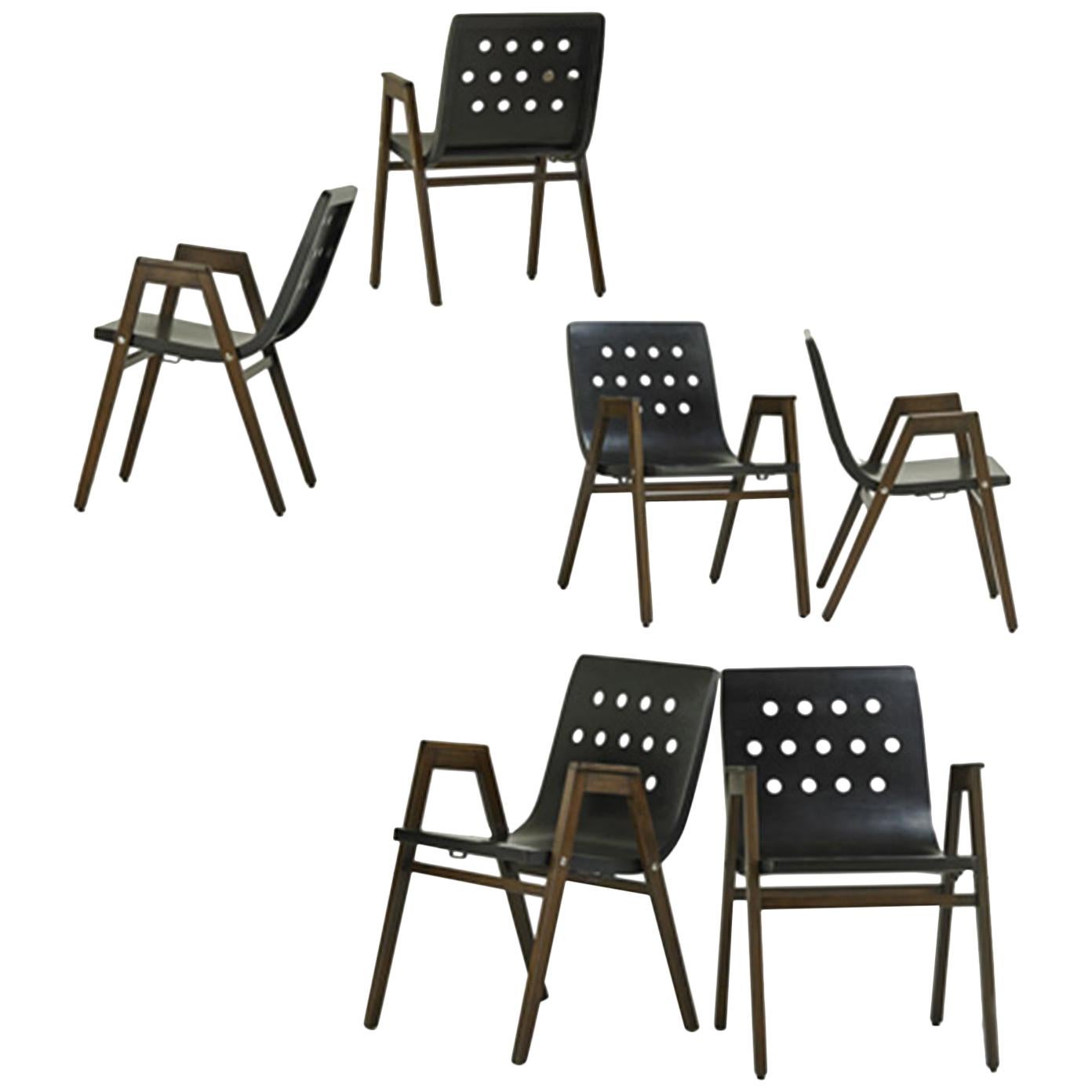 1950s Stadhalle Chairs by Rainer, Set of 6