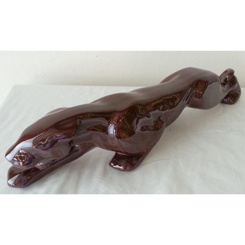 20th Century 1950s Stalking Panther Statuette