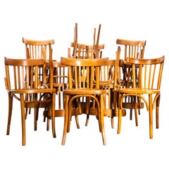Chaises de salle à manger assorties « Standard Blonde Classic Bistro » des années 1950