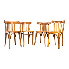 1950's Standard Blonde Classic Bistro Mixed Dining Chairs