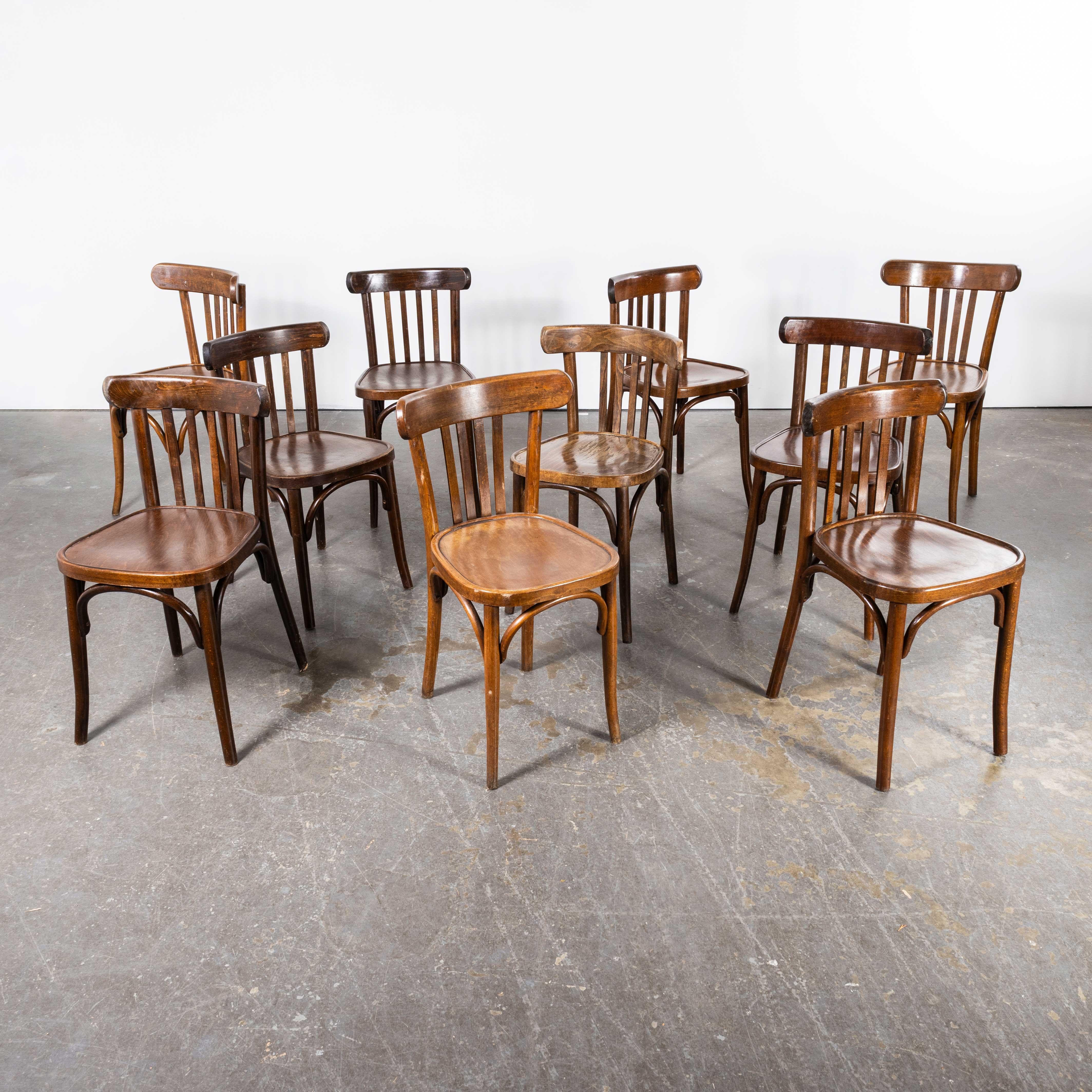 French 1950’s Standard Classic Bistro Mixed Dining Chairs - Large Quantities Available