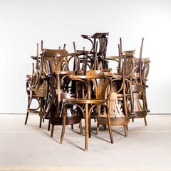 1950's Standard Fan Back Bistro Mixed Dining Armchairs