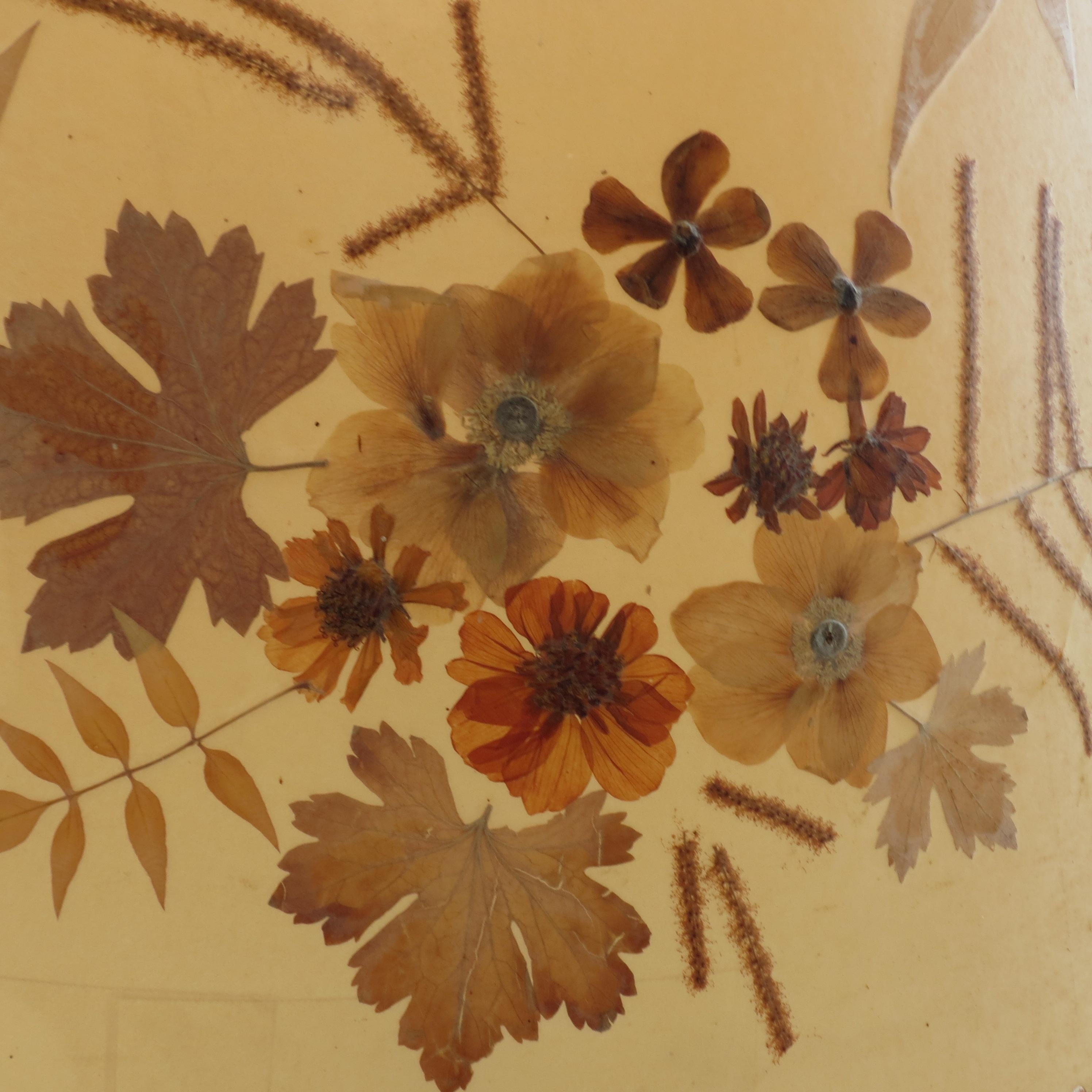 Lampada standard degli anni '50 con paralume di fiori secchi In condizioni buone in vendita a Stow on the Wold, GB