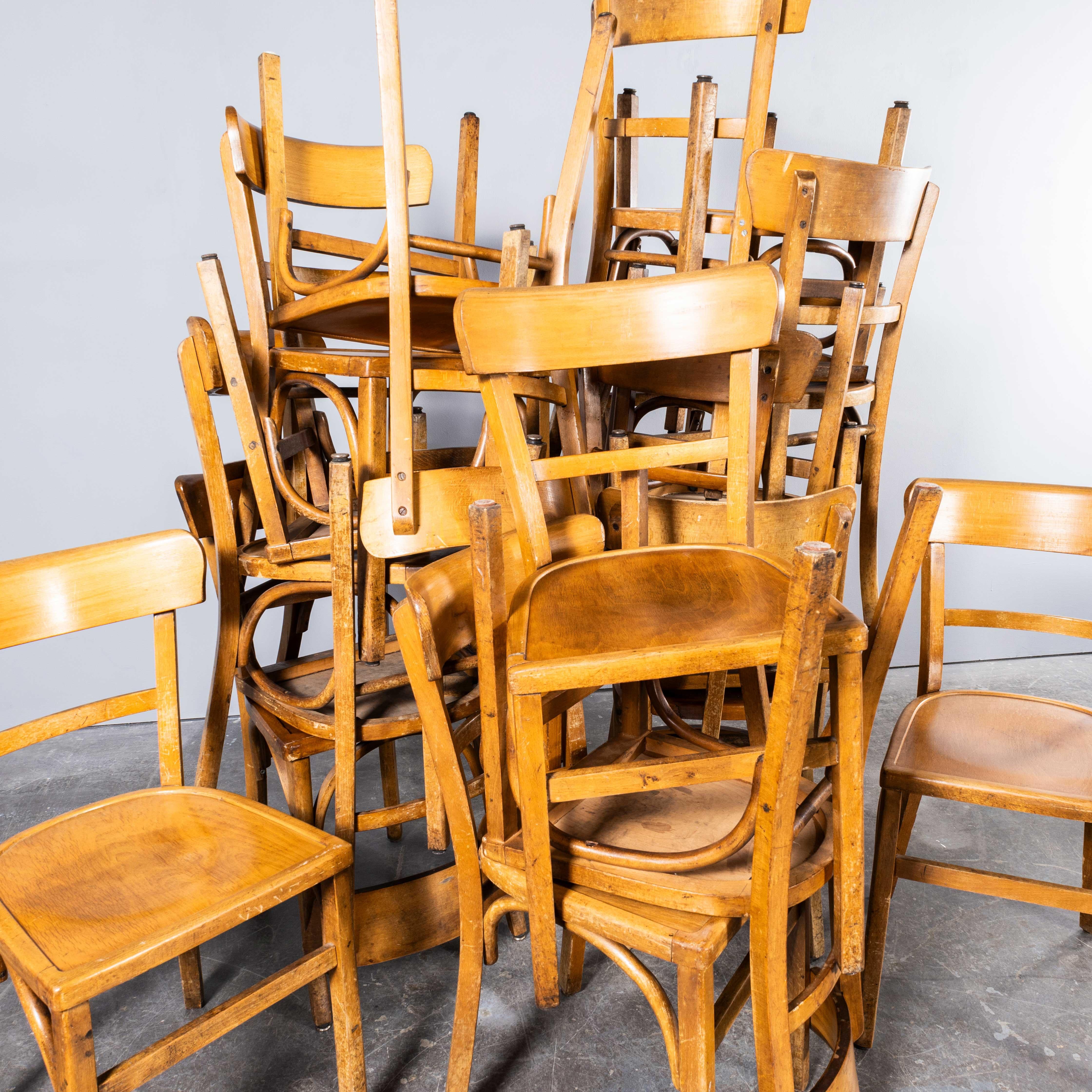 1950’s Standard Single Bar Back Farmhouse French Mixed Dining Chairs – Good Quantities Available
1950’s Standard Single Bar Back Farmhouse French Mixed Dining Chairs – Good Quantities Available. This listing is for what we call a ‘standard shape’ of