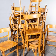 1950’s Standard Single Bar Back Farmhouse French Mixed Dining Chairs - Good Quan