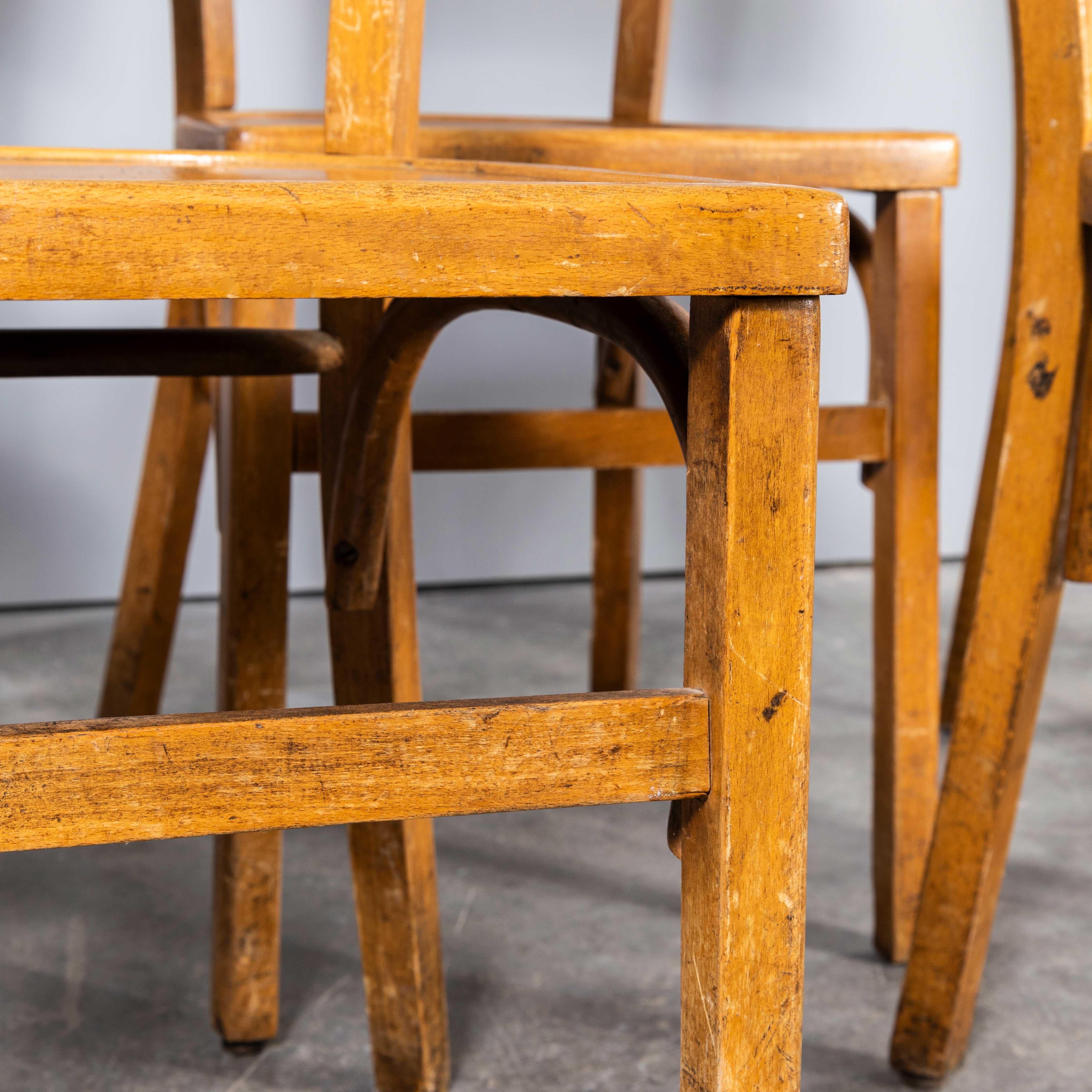 1950’s Standard Single Bar Back Farmhouse French Mixed Dining Chairs - Good Quan For Sale 1