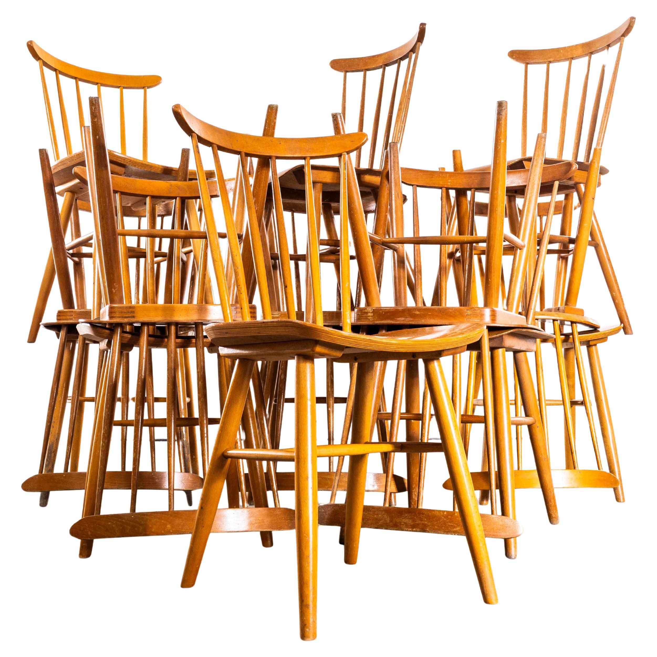 1950
s Standard Stickback Blonde Dining Chairs