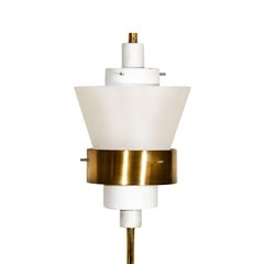 Mid-Century Modern Standing Lamp by Stilnovo With Lucite Lampshade - Italy