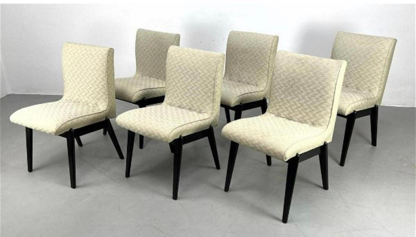 1950s Stanley Young for Glenn of California Dining Chairs, Set of 6 4