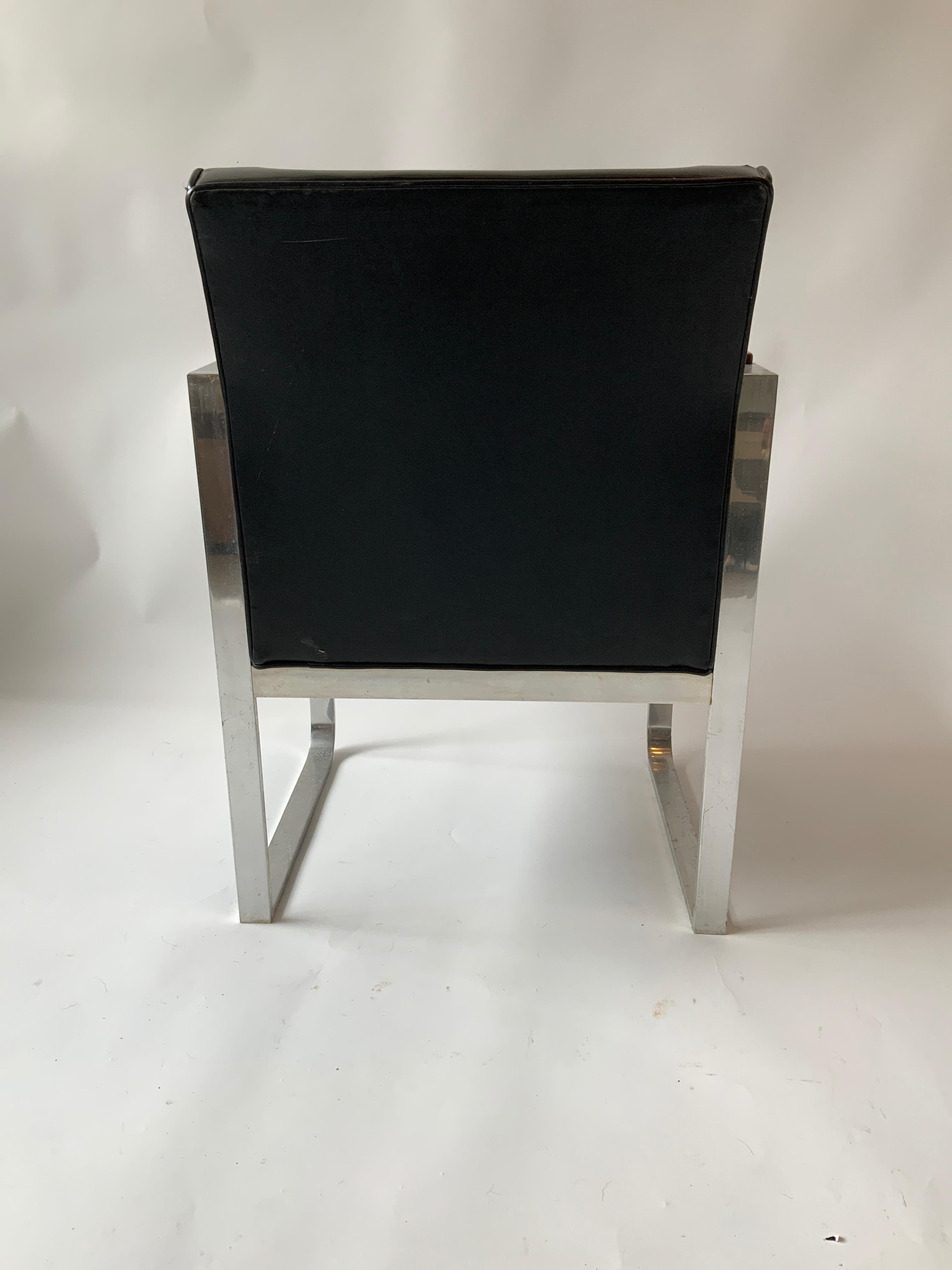 Mid-20th Century 1950s Steel Armchair For Sale