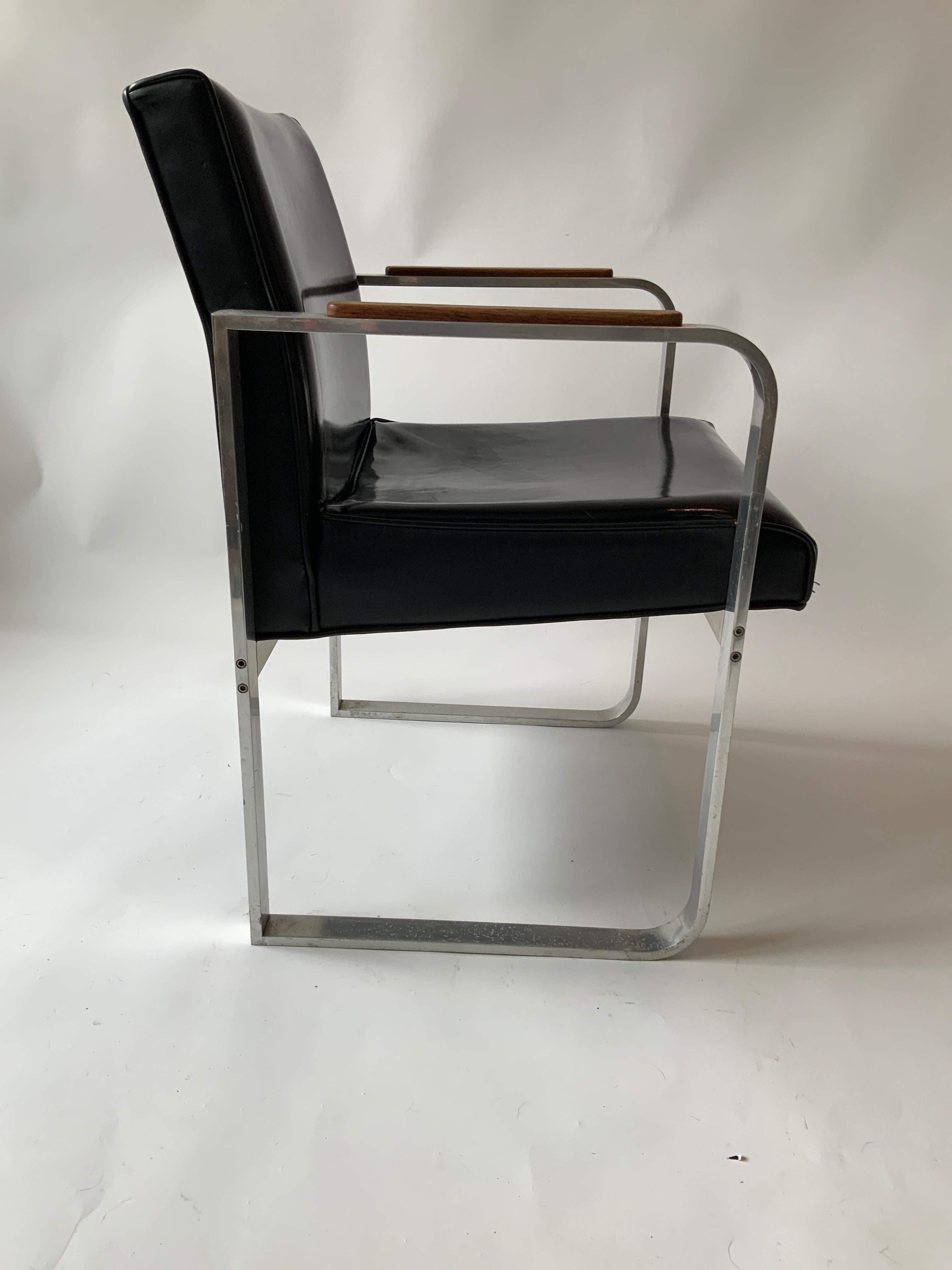 1950s Steel Armchair For Sale 1