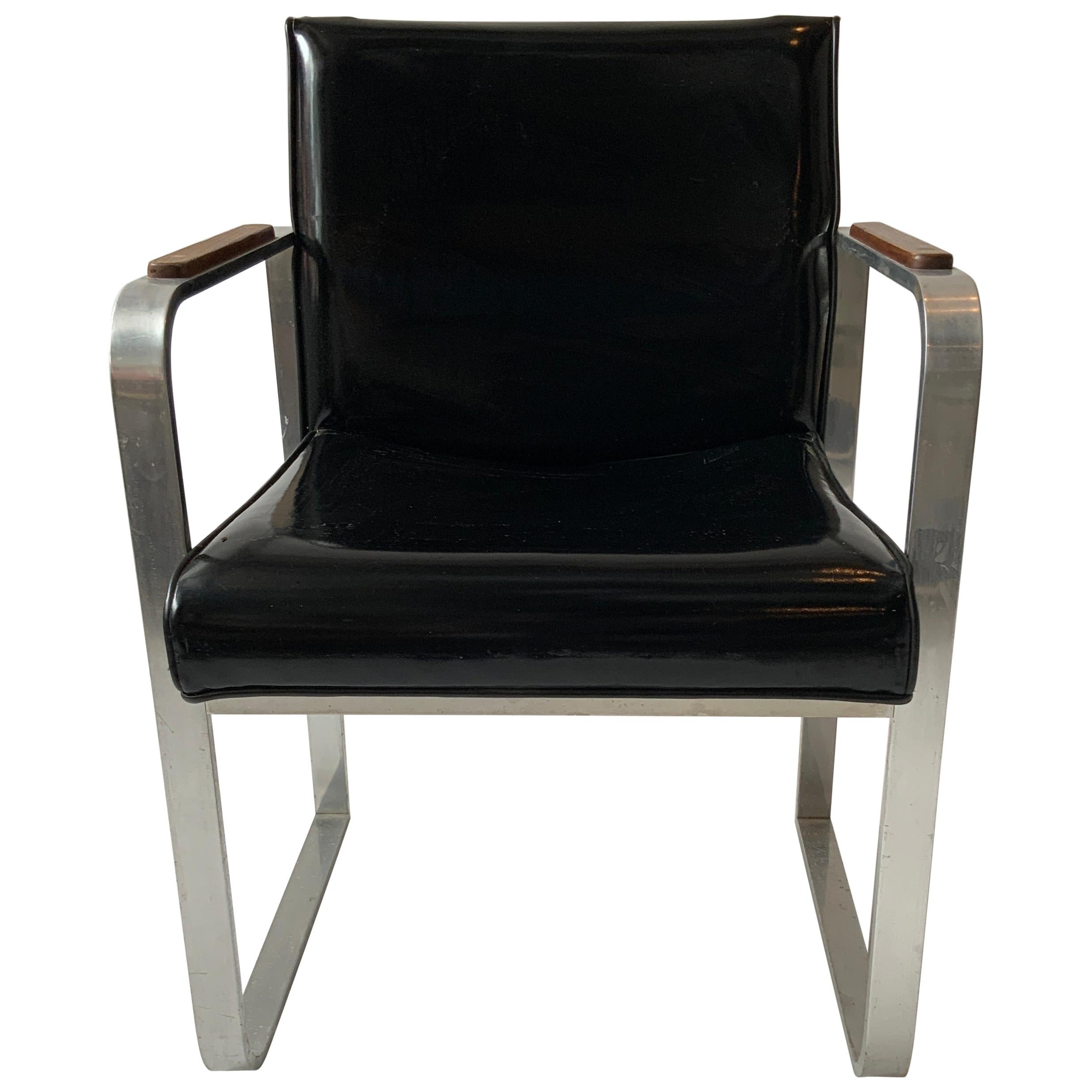 1950s Steel Armchair For Sale
