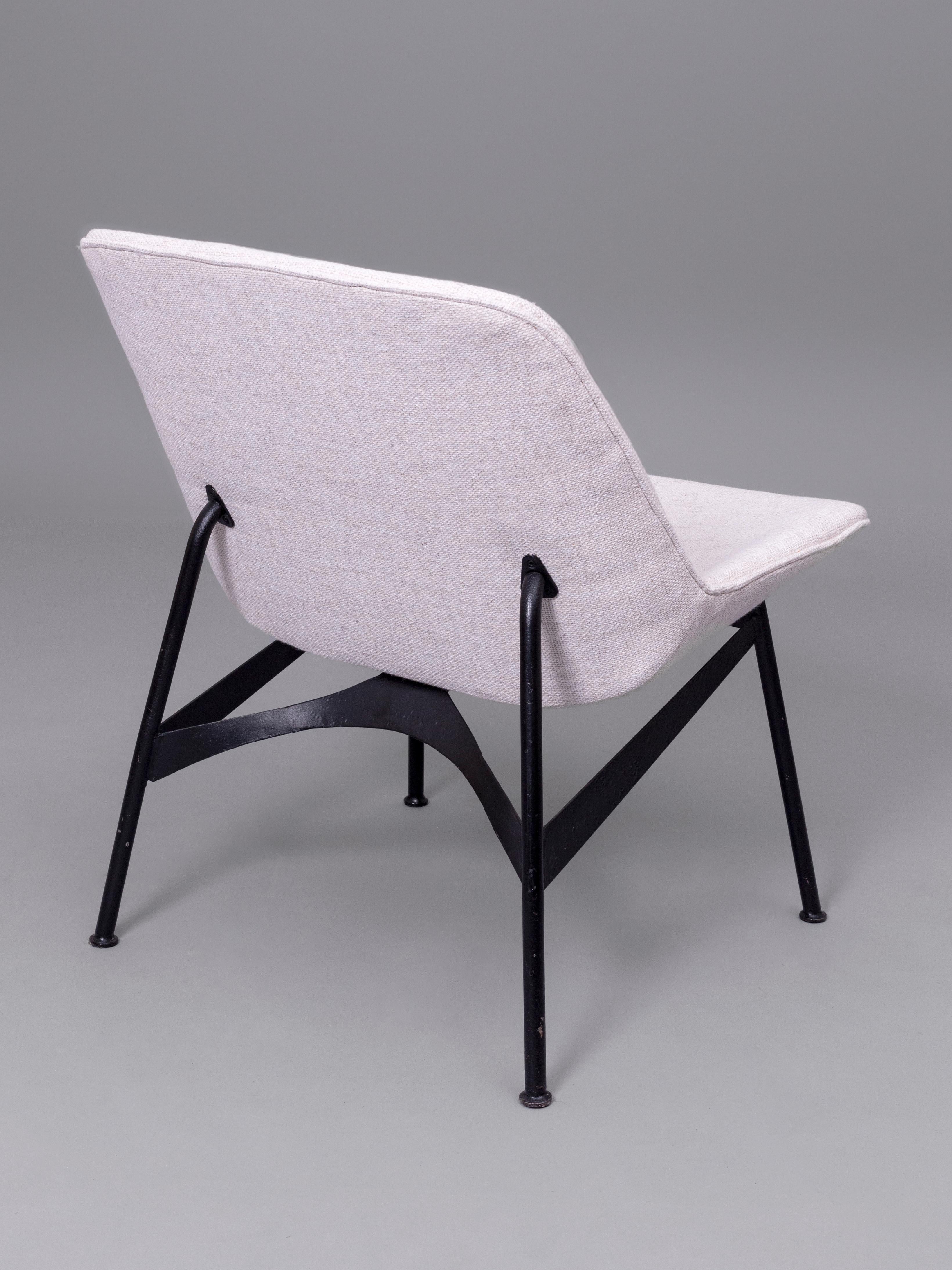 Mid-Century Modern 1950s Steel Chair by Hans Harald Molander for Nordiska Kompaniet  For Sale