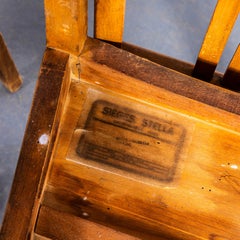 1950's Stella Ribbed Angular Seat Dining Chairs - Small Batch Available