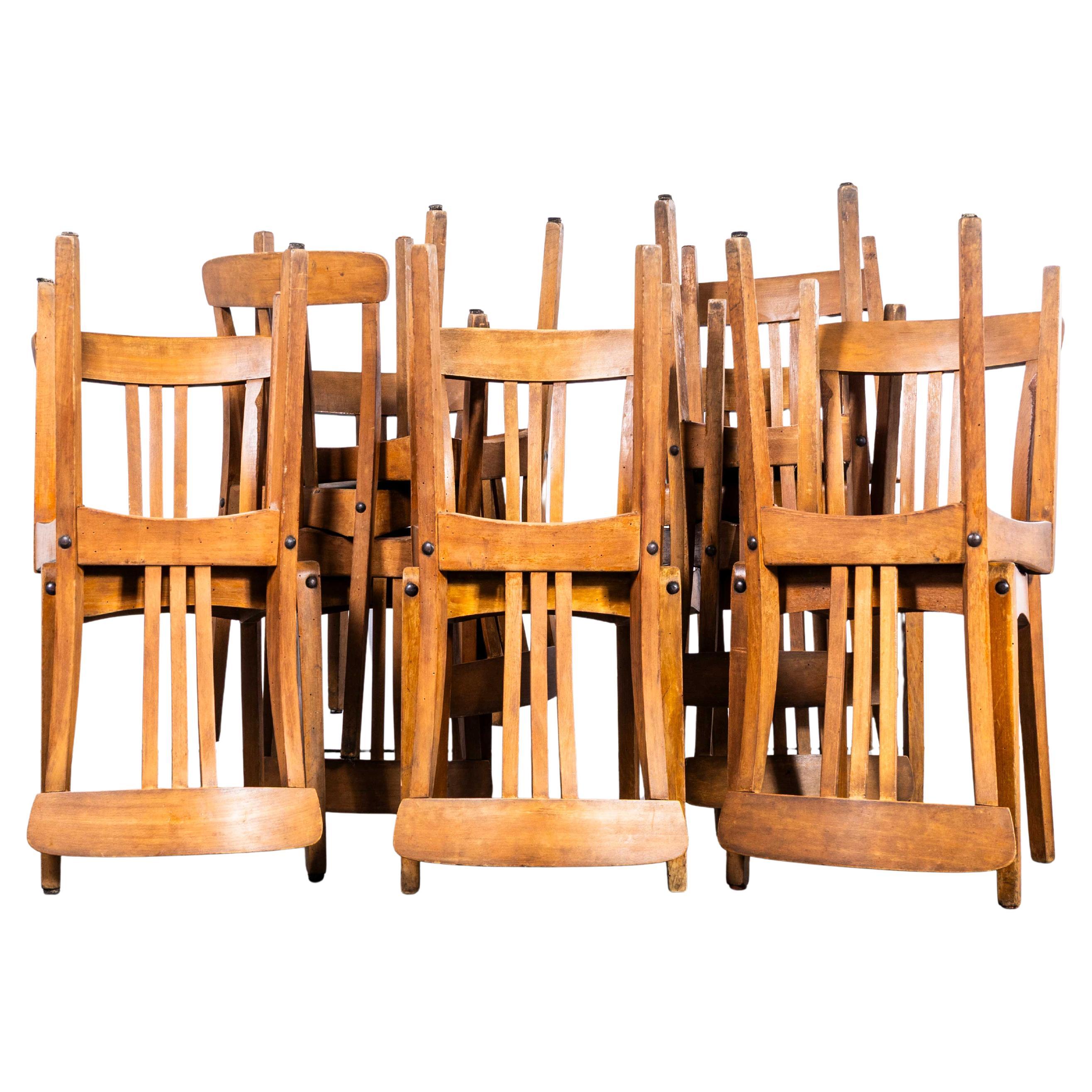 1950's Stella Ribbed Angular Seat Dining Chairs - Small Batch Available