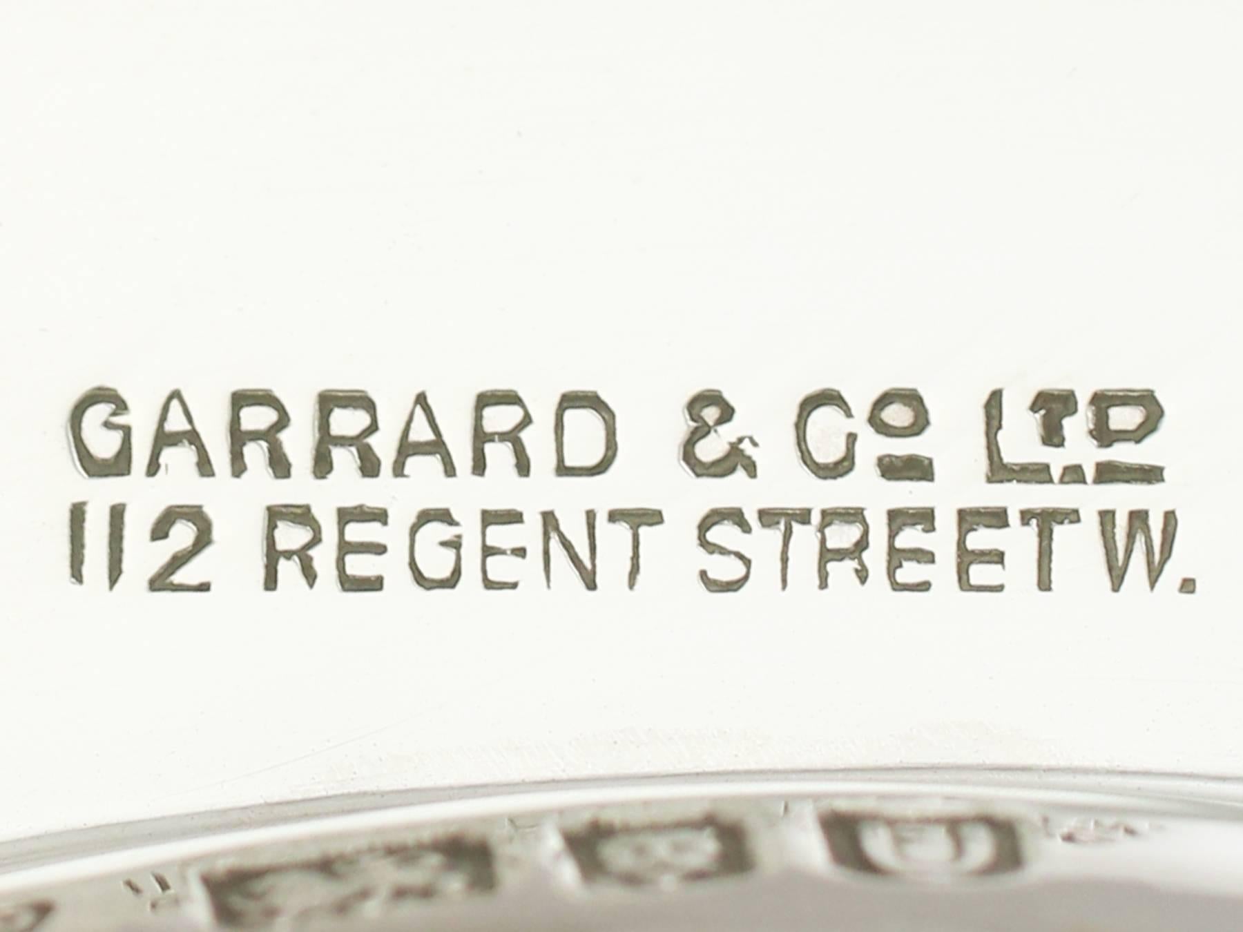 1950s Sterling Silver Ashtray by Garrard & Co Ltd In Excellent Condition In Jesmond, Newcastle Upon Tyne