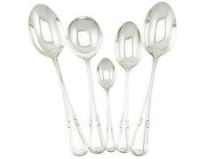 1950s Sterling Silver Canteen of Cutlery for Six Persons