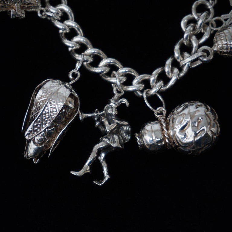 50's Silver Charm Bracelet 7.5” – Fresh to Death Vintage